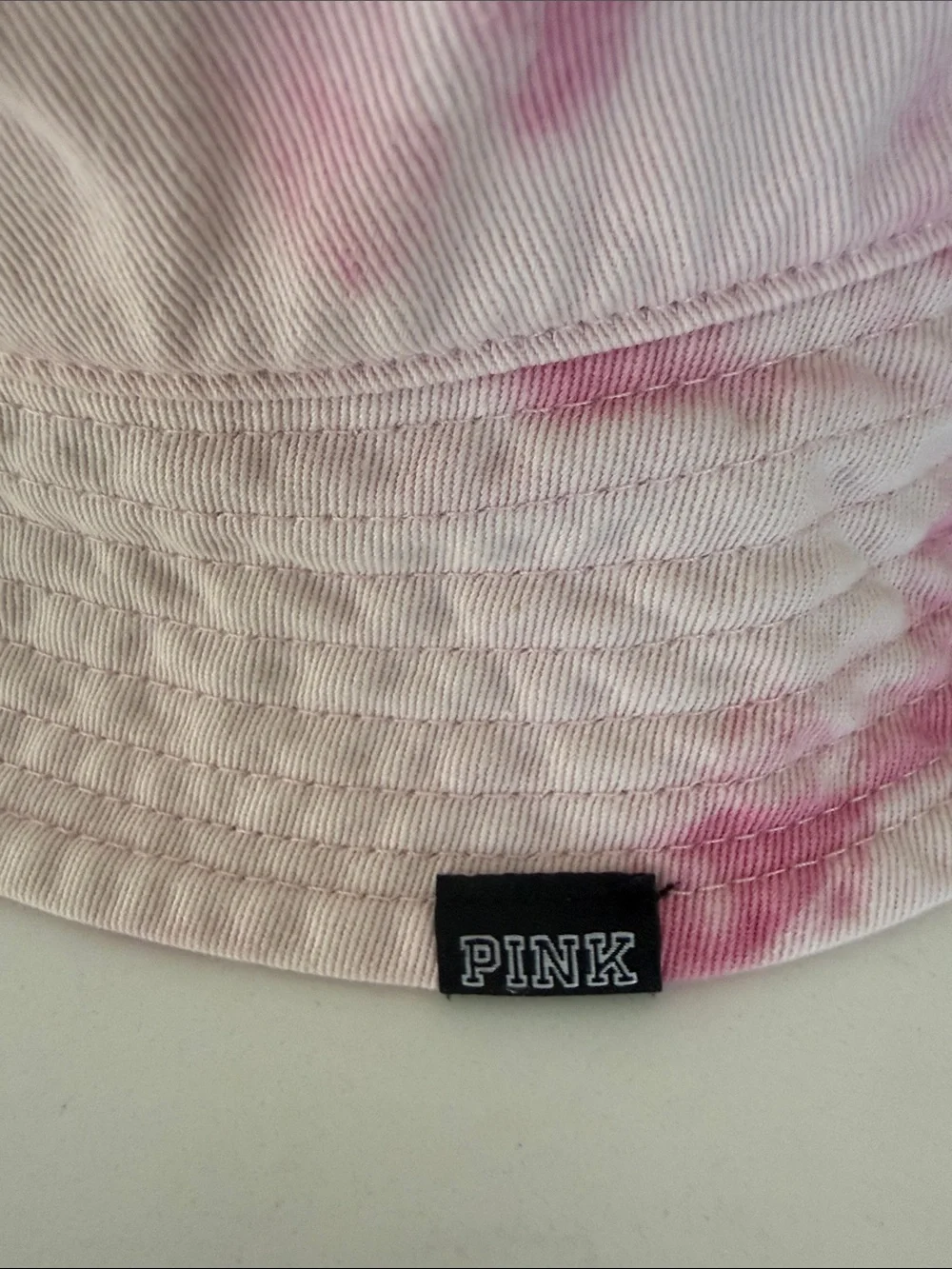 PINK Victoria’s Secret Pink & White Tie-Dye Bucket Hat - Picture 3 of 6